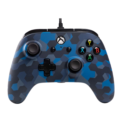 Геймпад Проводной RMC Xbox One Blue Camouflage Б/У - Retromagaz