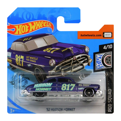 Машинка Базовая Hot Wheels '52 Hudson Hornet Rod Squad 1:64 GHF20 Purple - Retromagaz