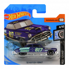 Машинка Базовая Hot Wheels '52 Hudson Hornet Rod Squad 1:64 GHF20 Purple - Retromagaz