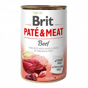 Влажный Корм для Собак Brit Care Pate & Meat Говядина и Индейка 400g - Retromagaz