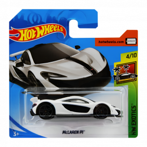 Машинка Базовая Hot Wheels McLaren P1 Exotics 1:64 FJY00 White