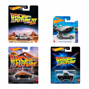 Набір Машинка Hot Wheels Back to the Future HCV54 HCP22 HKC20 HKC25 4шт