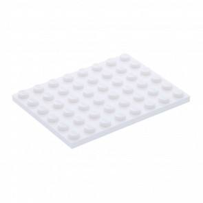 Пластина Lego Звичайна 4шт 6 x 8 3036 303601 White Б/У