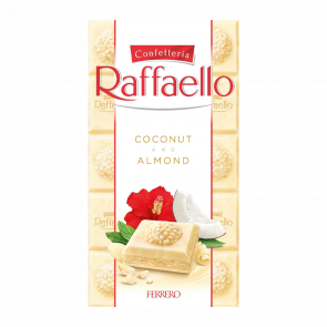 Шоколад Білий Raffaello Coconut & Almond 90g - Retromagaz