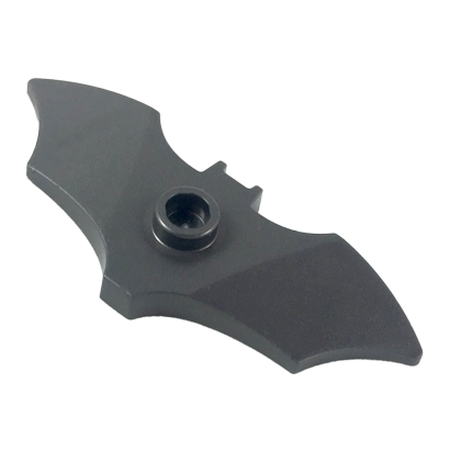 Зброя Lego Метальна 2шт Batarang Wide with Stud on Front 37720e 6236812 Pearl Dark Grey Б/У - Retromagaz