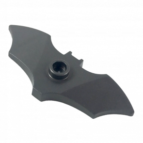 Оружие Lego Метательное 2шт Batarang Wide with Stud on Front 37720e 6236812 Pearl Dark Grey Б/У - Retromagaz