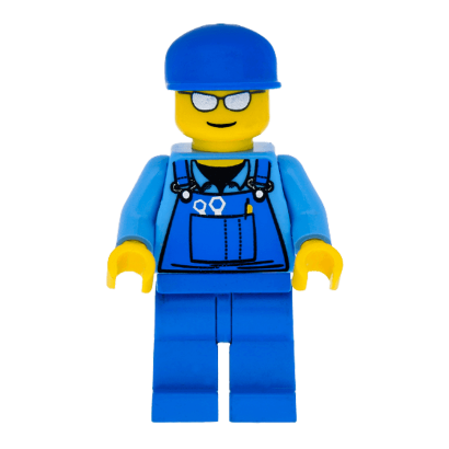 Фигурка Lego People 973pb0410 Overalls with Tools in Pocket Blue City cty0114 Б/У - Retromagaz