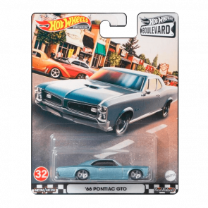 Машинка Premium Hot Wheels '66 Pontiac GTO Boulevard 1:64 GRM02 Light Blue