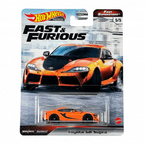 Машинка Premium Hot Wheels Toyota GR Supra Fast & Furious 1:64 GRL80 Orange - Retromagaz