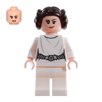 Фигурка Lego Повстанец Princess Leia White Dress Detailed Belt Crooked Smile Star Wars sw0994 Б/У - Retromagaz