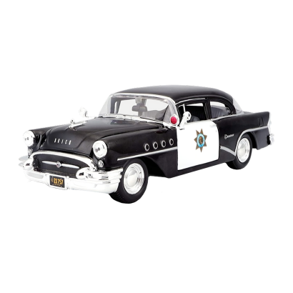 Машинка Maisto 1955 Buick Century Police Special Edition 1:24 Black - Retromagaz