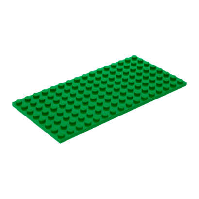 Пластина Lego Звичайна 2шт 8 x 16 92438 4610602 Green Б/У - Retromagaz