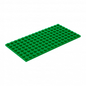 Пластина Lego Звичайна 2шт 8 x 16 92438 4610602 Green Б/У - Retromagaz