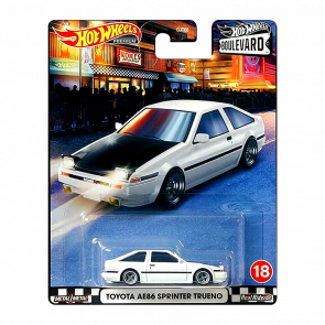 Машинка Premium Hot Wheels Toyota AE86 Sprinter Trueno Boulevard 1:64 GJR77 White