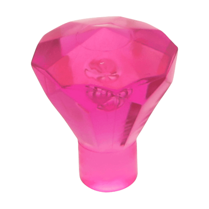 Скеля Lego Коштовність 10шт Jewel 24 Facet 1 x 1 30153 28556 4129917 6247796 Trans-Dark Pink Б/У - Retromagaz