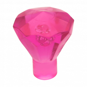 Скеля Lego Коштовність 10шт Jewel 24 Facet 1 x 1 30153 28556 4129917 6247796 Trans-Dark Pink Б/У - Retromagaz