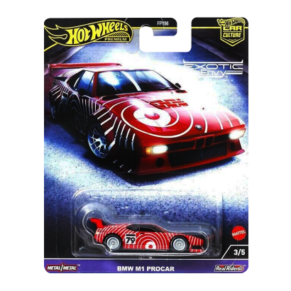 Машинка Premium Hot Wheels BMW M1 Procar Exotic Envy 1:64 HKC79 Red - Retromagaz