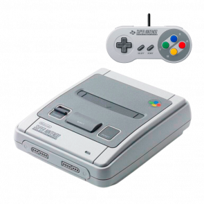 Набор Консоль Nintendo SNES Classic Mini Europe Light Grey + 20 Встроенных Игр Б/У + Геймпад Проводной 2.2m - Retromagaz