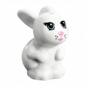 Фигурка Lego Земля Bunny Rabbit Friends Bright Light Blue Eyes Animals 98387pb01 1 4648075 6017059 White Б/У - Retromagaz