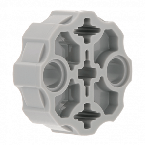 Technic Lego З'єднувач Круглий 10шт 2 Pin Holes and 3 Axle Holes 98585 31511 31520 6039505 6186129 Light Bluish Grey Б/У