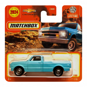 Машинка Велике Місто Matchbox 1968 Chevy C10 Adventure 1:64 HVN32 Blue - Retromagaz