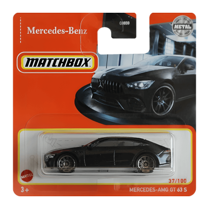 Машинка Велике Місто Matchbox 2019 Mercedes-Benz AMG GT 63 S Showroom 1:64 GXM55 Black - Retromagaz