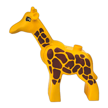 Фігурка Lego Animals Giraffe Adult Small Eyes Squared Pattern Duplo 2259c01pb02 1 4283073 Yellow Б/У - Retromagaz