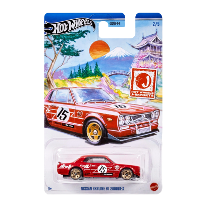 Тематическая Машинка Hot Wheels Nissan Skyline HT 2000GT-X J-Imports 1:64 HWR57/HRT01 Red - Retromagaz