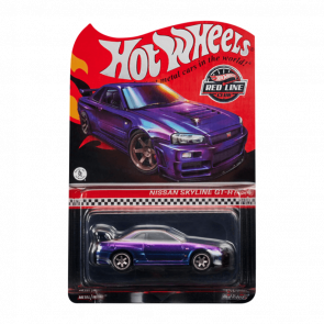 Машинка Premium Hot Wheels Nissan Skyline GT-R (BNR34) Red Line Club RLC 1:64 HWF14 Purple