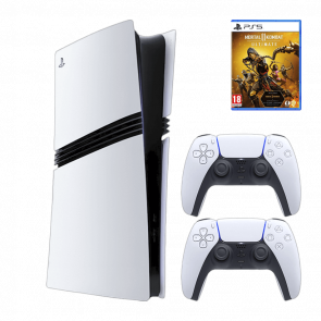 Набор Консоль Sony PlayStation 5 Pro 2TB White Новый  + Геймпад Беспроводной DualSense + Игра Mortal Kombat 11 Ultimate Edition Русские Субтитры