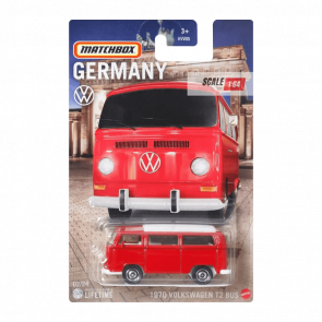 Тематична Машинка Matchbox 1970 Volkswagen T2 Bus Germany 1:64 HVT70/HVV22 Red - Retromagaz