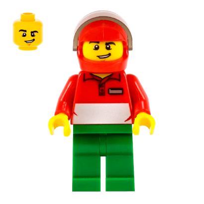 Фігурка Lego People Square Pizza Delivery Man City cty0573 Б/У - Retromagaz