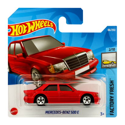 Машинка Базова Hot Wheels Mercedes-Benz 500 E Factory Fresh 1:64 HCT95 Red - Retromagaz