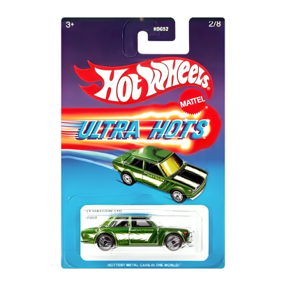 Тематична Машинка Hot Wheels '71 Datsun 510 Ultra Hots 1:64 HDG52/HRX09 Green - Retromagaz