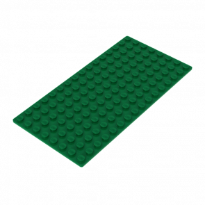 Пластина Lego Базовая 8 x 16 3865 4179599 4219812 Green Б/У - Retromagaz