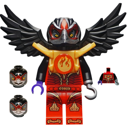 Фигурка Lego Raven Tribe Razar Fire Chi Legends of Chima loc090 Б/У - Retromagaz