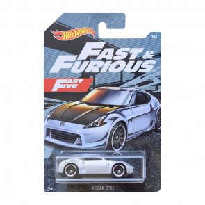 Тематична Машинка Hot Wheels Nissan 370Z Fast & Furious 1:64 FYY52 Silver - Retromagaz