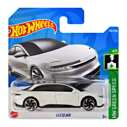 Машинка Базовая Hot Wheels Lucid Air Green Speed 1:64 HCX40 White - Retromagaz