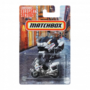 Тематична Машинка Matchbox BMW R1200 RT-8 Police European Streets 1:64 HVV05/HVV29 White - Retromagaz