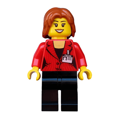 Фігурка Lego People 973pb0895 Press Woman Reporter City cty0510 Б/У - Retromagaz