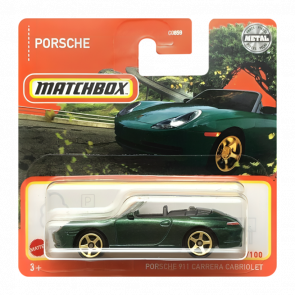 Машинка Велике Місто Matchbox Porsche 911 Carrera Cabriolet Highway 1:64 HFR92 Green - Retromagaz