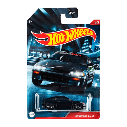 Тематична Машинка Hot Wheels '88 Honda CR-X Cult Racers 1:64 GRP21 Black - Retromagaz