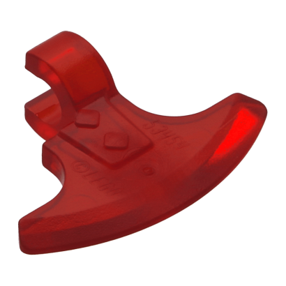 Зброя Lego Сокира 4шт Head Clip-on 53454 20731 53705 61851 65042 79805 6024904 6389615 Trans-Red Б/У - Retromagaz