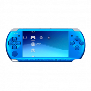 Консоль Sony PlayStation Portable Slim PSP-3ххх Модифікована 32GB Blue + 5 Вбудованих Ігор Б/У