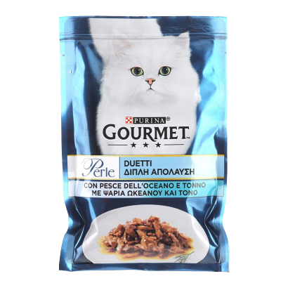 Влажный Корм для Кошек Gourmet Perle Duo Океаническая рыба и Тунец 85g - Retromagaz