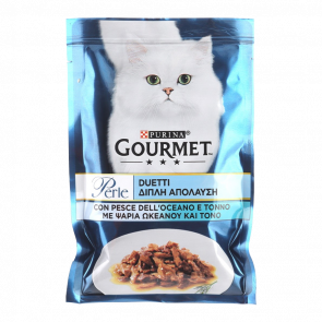 Влажный Корм для Кошек Gourmet Perle Duo Океаническая рыба и Тунец 85g