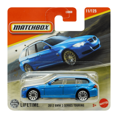 Машинка Большой Город Matchbox 2012 BMW 3 Series Touring Roadtrip 1:64 JBP14 Blue - Retromagaz