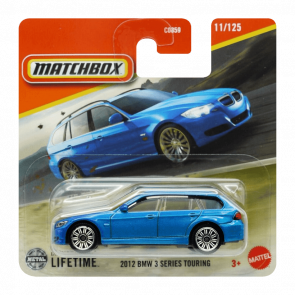 Машинка Большой Город Matchbox 2012 BMW 3 Series Touring Roadtrip 1:64 JBP14 Blue - Retromagaz