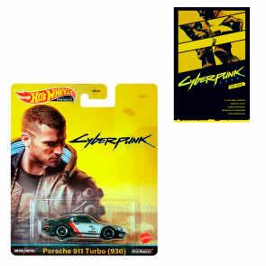 Набір Машинка Premium Hot Wheels Cyberpunk 2077 Porsche 911 Turbo + Комікс Твій Голос - Retromagaz