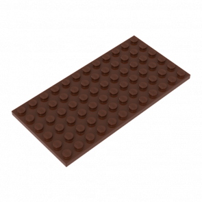 Пластина Lego Звичайна 4шт 6 x 12 3028 4264669 Reddish Brown Б/У - Retromagaz